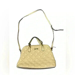 Kate Spade Quilted Leather Cream Rachelle Astor Court purse